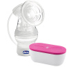 CHICCO Odsávačka materského mlieka elektrická prenosná Travel Pink USB