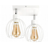 BERGE LED stropné štvorcové svietidlo - 2xE27 - DRUCIAN WHITE sféra
