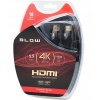 BLOW Kabel HDMI-HDMI 1,5m PREMIUM, black, gold 4K 2.0