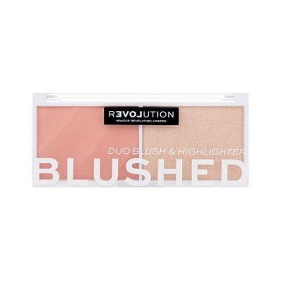 Revolution Relove Colour Play Blushed Duo Blush & Highlighter paletka s rozjasňovačem a tvářenkou 5.8 g odstín Sweet