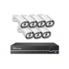 Techage IP - 7 kamerový set 5 MPx BULLET-WLI 2 TB pevný disk S káblami