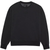 FOX Wordmark Oversized Fleece Crew Black - S