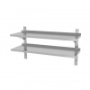 Hendi 811726 Dvojitá nastaviteľná polica na stenu 1000x300x (H) 600 mm