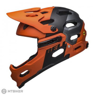 Bell Super 3R MIPS prilba, Mat Orange/Black M