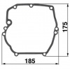Tesnenie 692232, 272198 bloku motora pre Briggs a Stratton