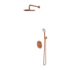 Omnires Y sprchová súprava podomietková s termostatom s dažďovou sprchou medená SYSYT05CPB