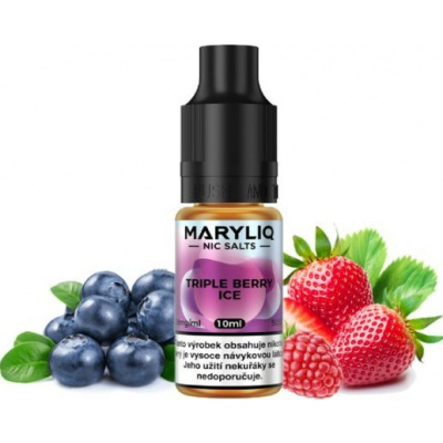 Liquid MARYLIQ Nic SALT Triple Berry Ice 10ml - 20mg (Vyvážený mix vychlazených sladkých lesních plodů)