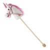 Hobby horse Jednorožec so zvukom a kolieskami Nia Baby Mix white
