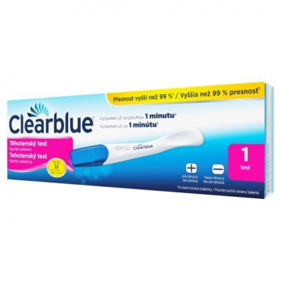CLEARBLUE Plus tehotenský test rýchla detekcia 1 kus - Clearblue Plus tehotenský test 1 ks