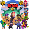 JEDLÝ OBRÁZOK NA TORTU BRAWL STAR NARODENINY POSTAVY 10 ks DEKORÁCIA GAME ROBLOX