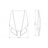 Plexi na motorku PUIG NEW. GEN TOURING 9377H dymové