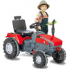 Jamara Šliapací traktor Power Drag červený