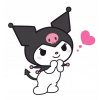 CUKROVÁ TLAČ jedlý obrázok na tortu Cukrová hmota KUROMI HELLO KITTY #23 + MENO