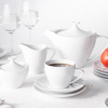 MARIAPAULA Moderna 21 el. biely - porcelánová kávová súprava pre 6 ľudí