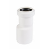 OSMA HT odpadová / kanalizačná redukcia nesúosá dlhá DN 50/40 - dĺžka 62 mm - HTR - biela