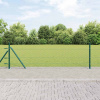 zahrada-XL Plot s stĺpmi Zelená 0.4 x 10 m Ocel potiahnutá PVC 3353467