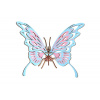 Woodcraft Drevené 3D puzzle Motýľ farebný