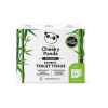 CHEEKY PANDA Toaletný papier, bambusový, 3-vrstvový, malý kotúč, 24 kotúčov, CHEEKY PANDA, biely