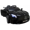 Elektrické autíčko Mercedes GTR-S čierne 2x35W 1-miestny + diaľkové ovládanie + bezpečnostné pásy + audio + LED