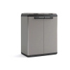 Odpadkový kôš na triedený odpad, plastový, KETER Split Basic, sivý čierny