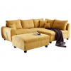 MID.YOU ROHOVÁ SEDACIA SÚPRAVA, textil, kompozitné drevo, žltá - Sedačky - 002220035705