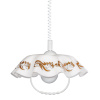 PREZENT 74197 A02 LYRA ACRYL 1xE27/60W,WHITE/GOLD,PENDANT