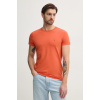 Tommy Hilfiger basic tričko pánske bavlnené s elastanom MW0MW10800. oranžová S
