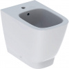 Geberit Stojaci bidet Geberit Smyle Square v jednej rovine so stenou, uzavretý tvar: T=54cm, Prepad=Viditeľné, Biela 500.841.00.1