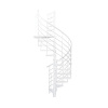 Minka STAIRS Vonkajšie točité schodisko Rondo Spino Zink Color biele pr. 120 cm