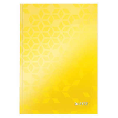 Leitz Záznamová kniha Leitz WOW A5 80 listov linajková žltá