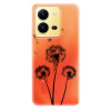 Odolné silikonové pouzdro iSaprio - Three Dandelions - black - Vivo X80 Lite 5G (Odolný silikonový kryt, obal, pouzdro iSaprio - Three Dandelions - black na mobilní telefon Vivo X80 Lite 5G)