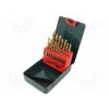 Drill set for metal high speed steel TIN coated HSS-R 19pcs.