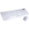 C-Tech WLKMC-01 bezdrôtový combo set, klávesnica a myš, USB, CZ/SK, biely WLKMC-01W