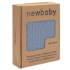 NEW BABY Bambusová pletená deka New Baby so vzorom 100 x 80 cm Blue