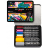 Akrylový popisovač STABILO FREE Acrylic - štartovacia sada 11 ks s 3 rôznymi hrotmi - mix farieb