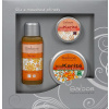 Saloos Relax olej 50 ml + Bio karité 50 ml + Bio karité na nechty 19 ml darčeková sada
