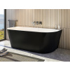 AQUATEK PHILADELPHIA BLACK 170 x 80cm vaňa voľne stojaca, akrylátová, celopanel, čiernobiela, VANAPHILADELPHIAB1700