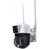 EasyCam vonkajšia 4MP duálna WiFi PTZ kamera (2MP + 2MP) 4x zoom Tuya EC-2x2PTZ8DL