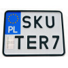 Poľsko zberateľská tabuľa lisovaná do skútra