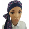 Šatka - Anaamel béžová, čierna, červená, ecru, ružová, sivá (Onkologický turban na hlave vreckovky T-48)