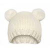 Zimné čiapky Macko Baby Nellys ® - smotanová Baby Nellys 8596309003061