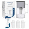 Sklenená filtračná kanvica Wessper 3 l čierna + 4 x filter aquaclassic 77 g