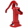 SucceBuy Ručná záhradná pumpa červená 255x185x400MM Liatina a uhlíková oceľ