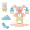 Sylvanian family Zábavný park s veterným mlynom a mačiatkom