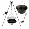 Grilovací rošt Nerezový 60cm cievkový ohnisko liatinový kotlík 11l (Grilovací rošt Nerezový 60cm cievkový ohnisko liatinový kotlík 11l)