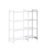 Systém zásuvných plastových regálov PREMIUM ,š x h police 600 x 600 mm