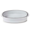 REVOL Caractere Biela Oblačina 26 x 18,5 cm - žiaruvzdorná nádoba na pečenie z porcelánu