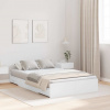 zahrada-XL Rám postele s úložným prostorem so zásuvkou Biela 120 x 190 cm 3335325