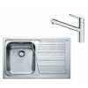 FRANKE SETN83 Kuchynský nerezový drez LLX 611/2,790x500 mm+batéria FC 3055.031 FRA 101.0650.597