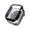 AppleMix Kryt + tvrdené sklo pre Apple Watch 44 mm / 45 mm - plast - karbónová textúra